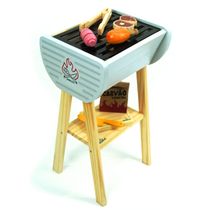 Kit Churrasqueira Brinquedo em Madeira