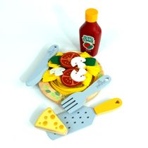 Kit Macarronada Refeição Brinquedo em Madeira