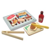 Kit Churrasco Brinquedo Infantil em Madeira