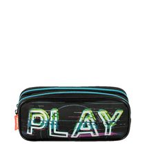 Estojo Escolar Sestini 2 Comp X Start Colorido Preto