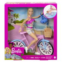 Boneca Barbie e Bicicleta - Mattel
