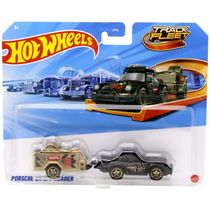 Porsche 911 Off-Roader Preto - Caminhão Track Fleet - 1/64 - Hot Wheels - Mattel