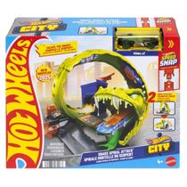 Pista Espiral de Ataque da Cobra + Carrinho - Hot Wheels City - Mattel