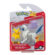 Bonecos Pikachu + Absol + Ditto - Pokémon - Battle Figure Set - Jazwares
