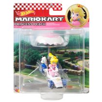 Princesa Peach - B-Dasher + Parasol - Mario Kart Gliders - 1/64 - Hot Wheels - Mattel