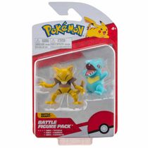 Bonecos Abra + Totodile - Pokémon - Battle Figure Pack - Jazwares