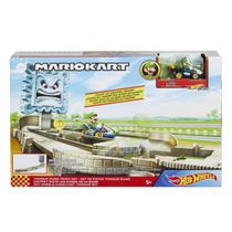 Playset Pista Mario Kart  - Ruinas de Thwomp c/ Luigi (Standard Kart) - Hot Wheels - Mattel