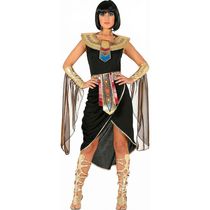 Roupa Egípcia Feminina Adulta Fantasia Cleópatra Preto Linda