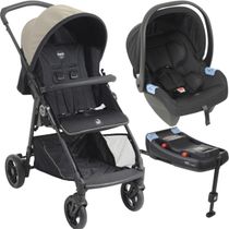Carrinho com Bebe Conforto e Base ISOFIX Burigotto Lui 22 Sand