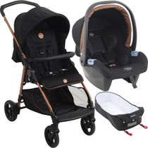 Carrinho de Bebe Moises com Bebe Conforto Burigotto Lui 22 Cobre