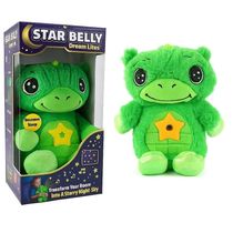 Urso De Pelúcia Projetor De Estrelas Luz Noturna Musical Ursinho Abajur Infantil Verde