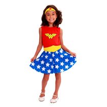 Fantasia Infantil Premium Mulher Maravilha Original Warner