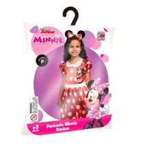 Fantasia Infantil Premium Vestido Minnie Disney Original com Tiara