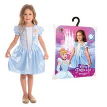 Fantasia Infantil Premium Princesa Cinderela Original Disney Vestido