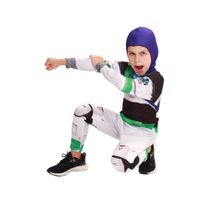 Fantasia Infantil Premium Buzz Lightyear Roupa com Capuz Original Disney