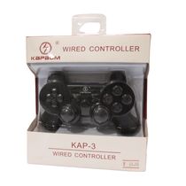 Controle de Video Game com fio USB para PST3 KAP-3 Preto KAPBOM