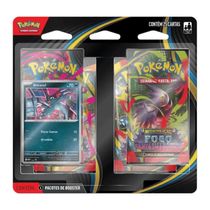 Blister Pokémon Quadruplo Megaevolução Fogo Fantasmagórico 25 Cards