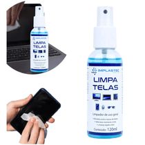 Limpa Telas Implastec 120ml  Para Monitores Notebooks e Lentes