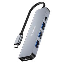 Hub Fortrek USB-C PD 100W 5 Portas em 1 USB 3.0 HDMI DC53