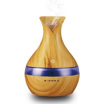 Umidificador Led Ultrassônico Madeira Clara  300ml XC-UM-04