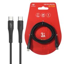 Cabo Tipo-C para Tipo-C Cabo 1 Metro  3A CB-P300 Preto
