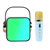 Caixa de Som bluetooth AM-8660 com microfone Karaoke Verde