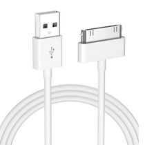 Cabo carregador Compatível iphone ipad dock 30 pinos Branco