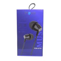 Fones de Ouvido Intra-auiculares Stereo P2 Cor Preto Inova