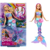 Boneca Barbie Sereia Flores Mágicas - Mattel