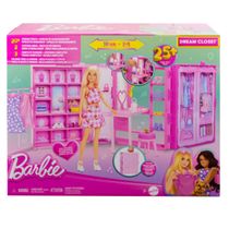 Boneca Barbie e Closet dos Sonhos c/ Acessórios - Mattel