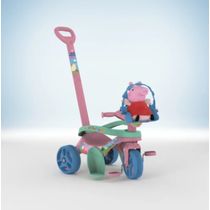 Motoca Passeio Completa com Haste, Cesto e Pedal Peppa Pig