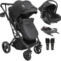 Carrinho de Bebe Bebe Conforto Colinho Base ISOFIX Kiddo Vox II Preto