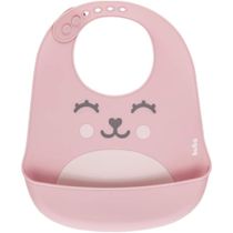 Babador em Silicone com Pega-Migalhas Rosa Buba 12093