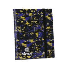 Pasta PP 3x3 Viper Amarela e Roxa com elástico