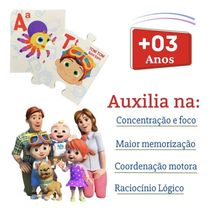 Quebra Cabeça Infantil Alfabeto Cocomelon Brinquedo Educativo