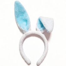Tiara Orelha de Páscoa Coelho Pelúcia Articulada Adulto e Infantil