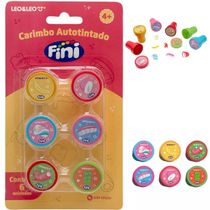 CARIMBO AUTOTINTADO DECORADO FINI - BLISTER C/ 6 UND LEO&LEO