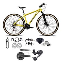 Bicicleta Aro 29 Absolute Nero 5 Câmbios Shimano Deore/altus 27v Freio A Oléo Garfo C/trava Pneu C/faixa -amarelo